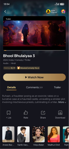 FlixFox Live TV tab — free cricket, live sports and 300+ Indian news channels